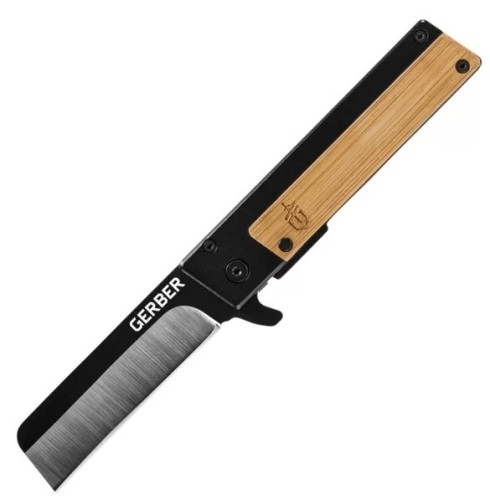 Gerber Quadrant Folding Knife with Bamboo Grip, E-Commerce Return, Untested - Lot 307