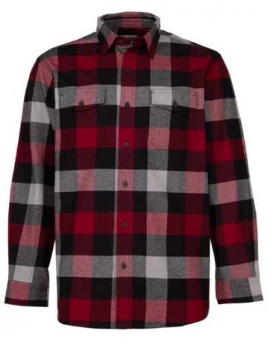 RedHead Bear Creek Plaid Flannel Long-Sleeve Shirt for Men - Red/Black Buffalo - XLT, E-Commerce Return, Appears New - Lot 329