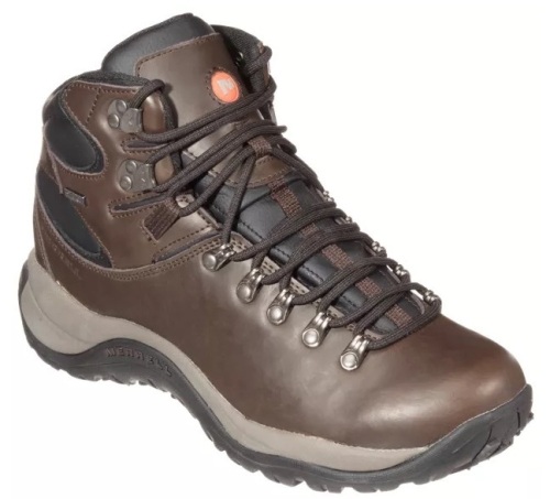 Merrell Reflex All-Leather Mid Waterproof Hiking Boots for Men - Espresso - 12M, E-Commerce Return - Lot 503