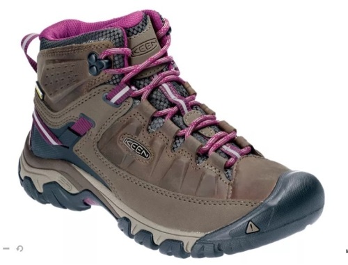KEEN Targhee III Mid Waterproof Hiking Boots for Ladies - Weiss/Boysenberry - 8.5M, E-Commerce Return - Lot 506