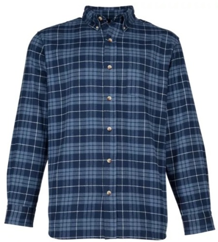 RedHead Ultimate Flannel Long-Sleeve Shirt for Men - Blue Herringbone - 2XLT, E-Commerce Return - Lot 535