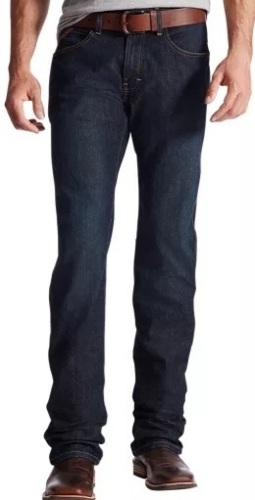 Ariat Rebar M5 Slim DuraStretch Edge Stackable Straight-Leg Jeans for Men, 38x32 - E-Commerce Return - Lot 508