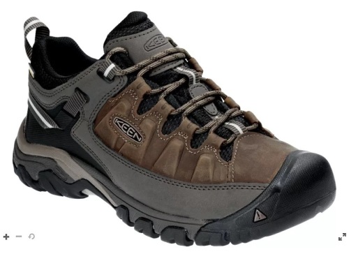 KEEN Targhee III Low Waterproof Hiking Shoes for Men - Bungee Cord/Black - 9.5M, E-Commerce Return - Lot 44