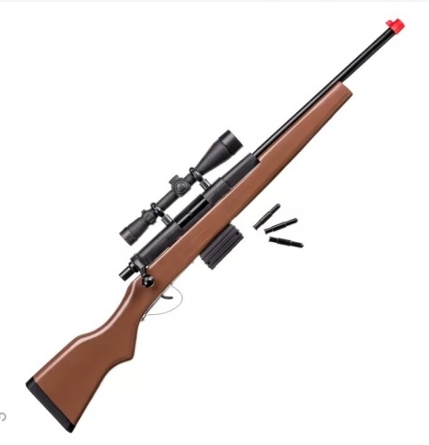 Parris Toys Wood/Steel 270 Bolt Action Rifle Toy for Kids, E-Commerce Return, Missing Scope - Lot 54