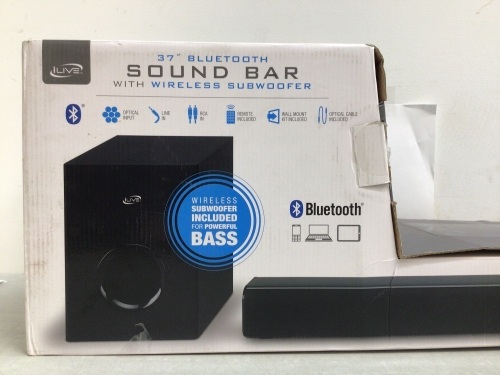 37" HD Sound Bar and Wireless Subwoofer - Lot 55