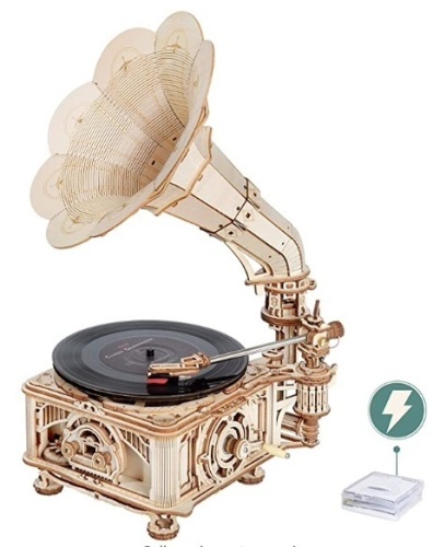 Rokr, Classical Gramophone Record Player Kit, Appears New - Lot 91