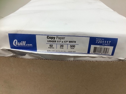 Box of 5 Reams Quill 11x17 Copy Paper, E-Comm Return - Lot 170