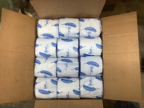 Box of 44 Rolls Quill Toilet Paper, E-Comm Return - Lot 215