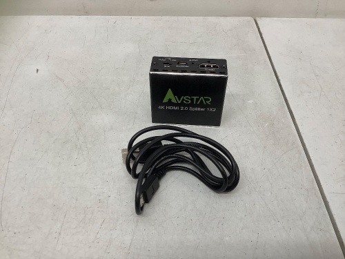 Avstar, 4K HDMI 2.0 Splitter 1X2 - Lot 335