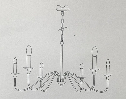 Chandelier, Untested, Appears New - Lot 348