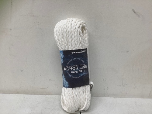 50' PP Hollow Braid Anchor Line, Appears New - Lot 384