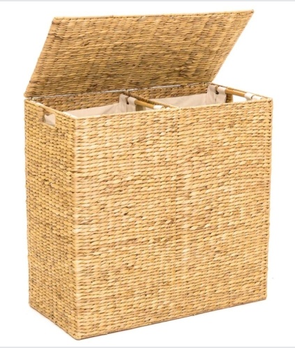 Double Laundry Hamper Basket, Appears new - Lot 385