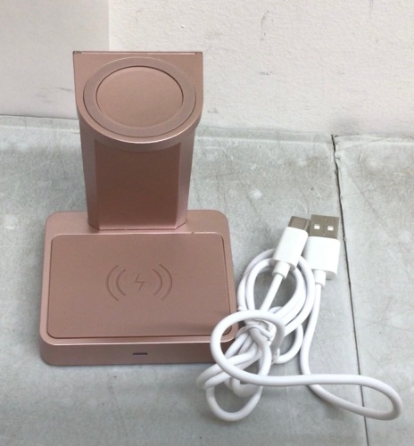 2 in 1 Wireless Charging Station, Untested, Appears new - Lot 389
