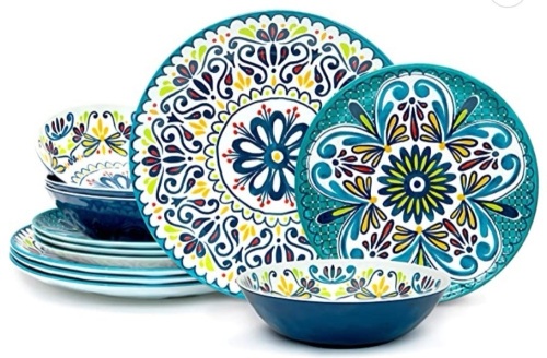 Zak Designs Melamine Dinnerware Set, New - Lot 425