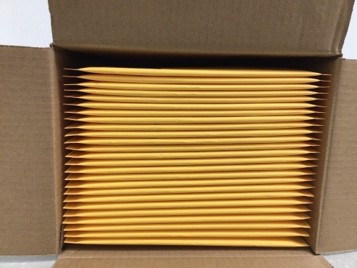 Case of (25) No. 2 Kraft Bubble Mailers - Lot 434