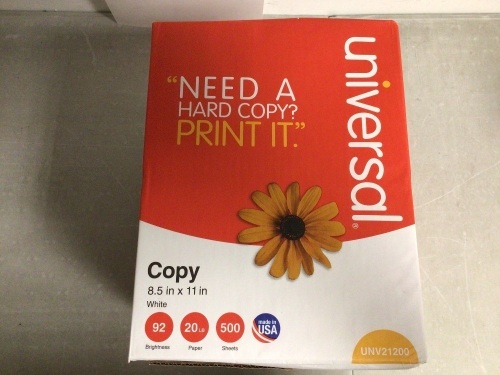 Box of 5 Reams Copy Paper, Appears new - Lot 509