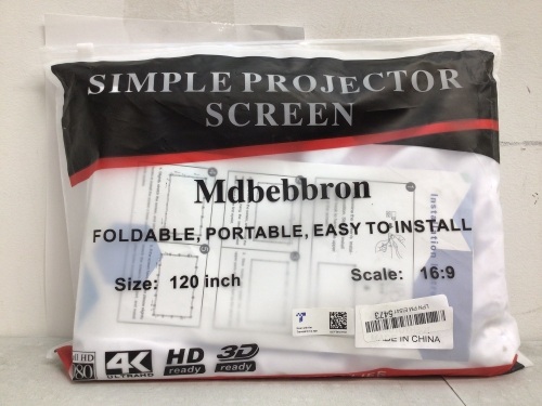 Projector Screen, Appears New - Lot 187