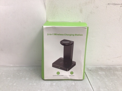 2 in 1 Wireless Charging Station, Untested, Appears New - Lot 223