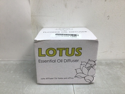 Lotus Essential Oil Diffuser, Untested, Appears New - Lot 229