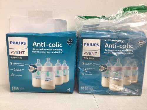 Lot of (2) Philips Anti Colic Bottles, E-Comm Return - Lot 150