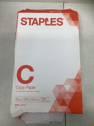 Lot of (6) Reams Staples Tabloid Copy Paper, E-Comm Return - Lot 207