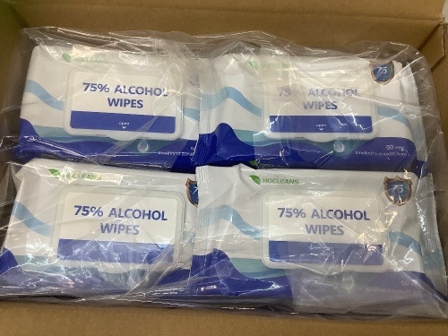 Box of Alcohol Wipes, Appears New - Lot 243