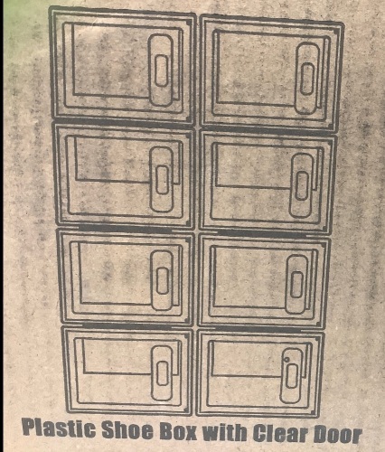 Plastic Shoe Storage Boxes, Appears New - Lot 341