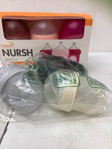 Lot of (2) Boon Nursh 3 ct. Silicone Baby Bottles - Lot 299