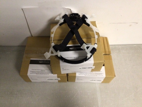 Lot of (3) 4 Point Nylon Ratchet Suspension Replacement for Hard Hat, E-Comm Return - Lot 527