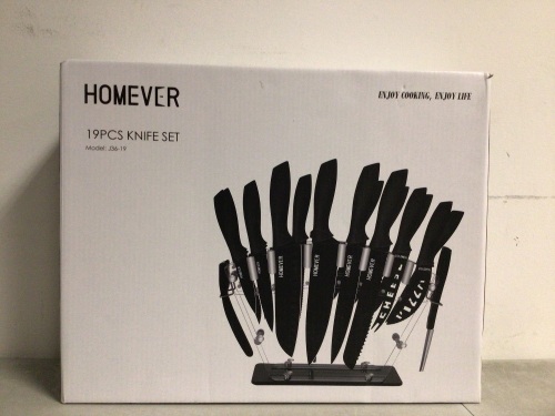 Homever 19pcs Knife Set, Appears new - Lot 505