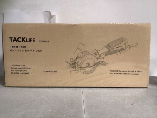 Tacklife, Mini Circular Saw W/ Laser, New - Sealed - Lot 144