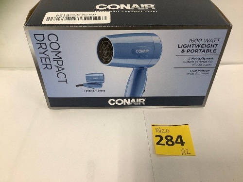 Conair Compact Dryer, Powers Up, Appears New - Lot 284