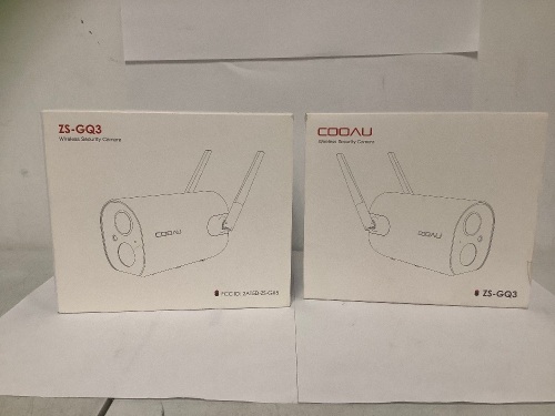 Lot of (2) Wireless Security Cameras, Untested, Appears New, Retail 119.98 - Lot 34