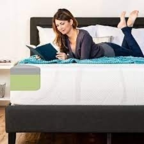 12in Medium-Firm Green Tea & Bamboo Charcoal Gel Memory Foam Mattress - Lot 4300