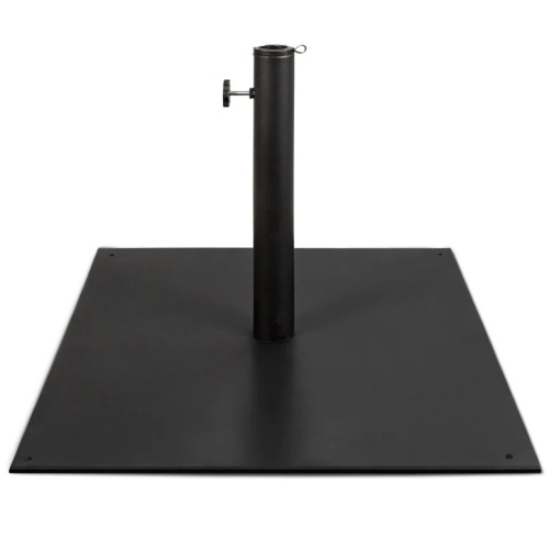 Steel Umbrella Base, Patio Stand w/ Tightening Knob & Anchor Holes - 38.5lb - Lot 4544