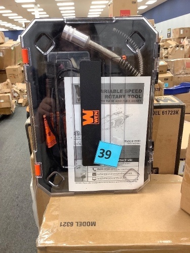 1-Amp Variable Speed Rotary Tool with 100+ Accessories, Carrying Case and Flex Shaft - Lot 39