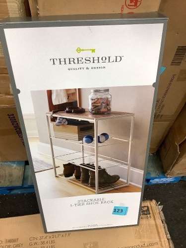 Stackable 4 Tier Shoe Rack - Lot 123