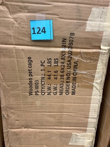 Wooden Pet Cage - Lot 124