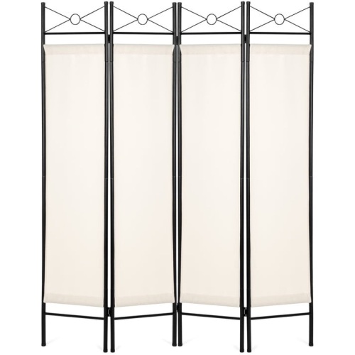 4-Panel Folding Privacy Screen Room Divider Decoration Accent, 6ft - Lot 139