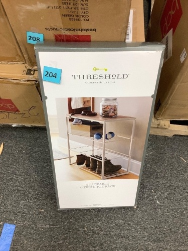 Stackable 4 Tier Shoe Rack - Lot 204