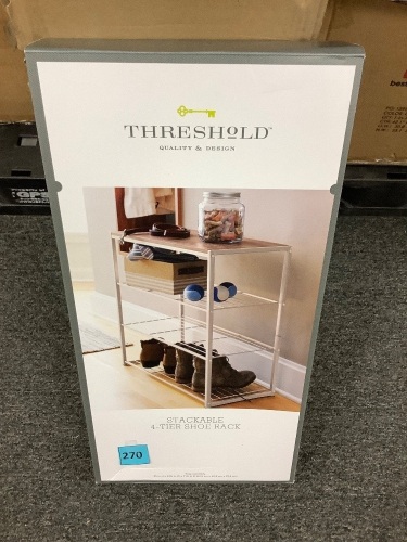 Stackable 4 Tier Shoe Rack - Lot 270
