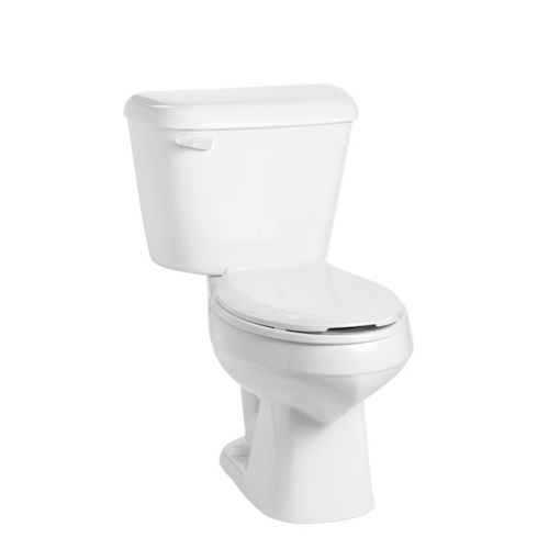 Mansfield Pro-Fit White Elongated Standard Height 2-piece WaterSense Toilet 12-in Rough-In Size - Lot 381