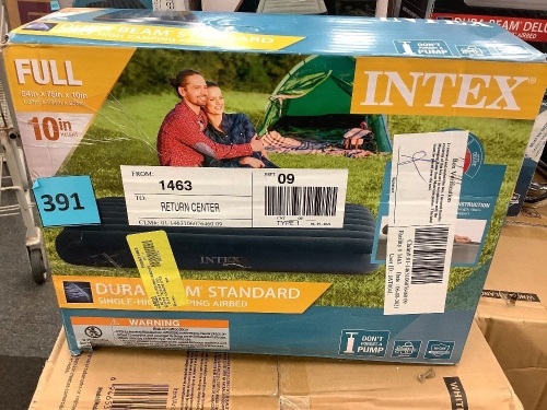Intex Dura-Beam Standard Air Mattress 10" Full (Pump Not Included) - Lot 391