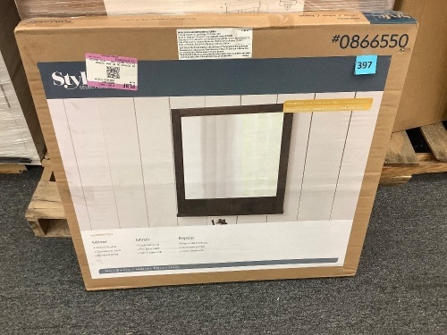 Wood Framed Vanity Mirror - Lot 397