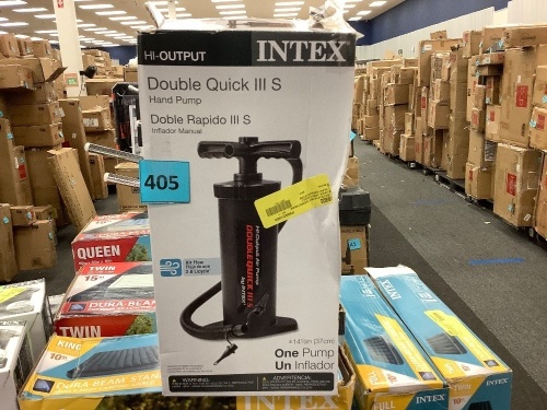 Intex Double Quick III S Hand Pump, 14.5" , Black - Lot 405