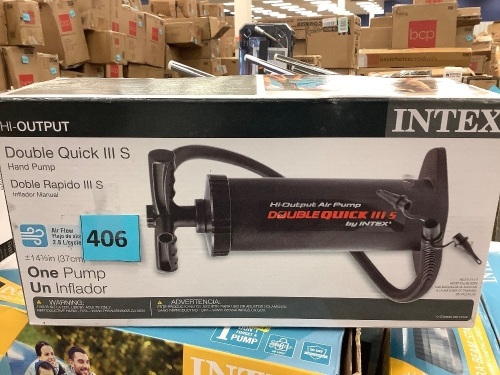 Intex Double Quick III S Hand Pump, 14.5" , Black - Lot 406