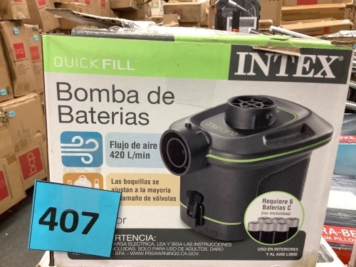Intex Quick Fill Battery 6c Pump - Lot 407