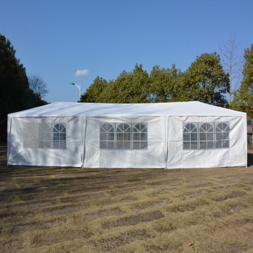 Gazebo Canopy Outdoor Party Wedding Tent with Spiral Tubes 10'x30' 8 sides - Lot 447