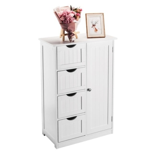 Bathroom Cabinet with 4 Drawers 1 Cupboard - Lot 477