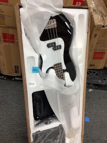 Beginner Electric Guitar Kit w/ Case, 10W Amp, Tremolo Bar - 39in - Lot 481